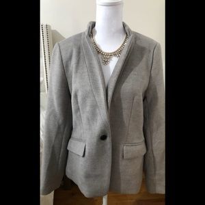 Brand New Gray Blazer, lined in pink.